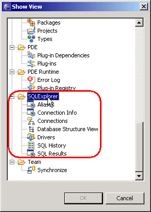 eclipse中插件开发之sqlexplorer（图二）