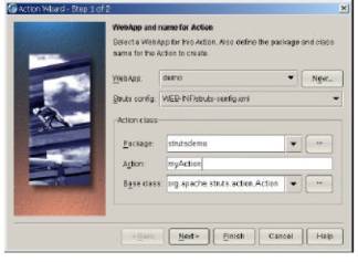 用jbuilder9 开发struts实例（图四）