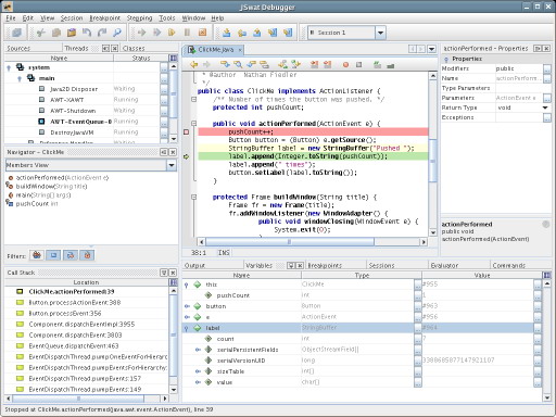 java图形调试器&nbsp;jswat&nbsp;3.2&nbsp;发布(图)