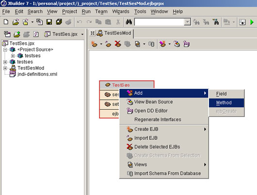 jbuilder7+weblogic7.0的配置和ejb开发（图六）