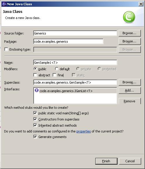 eclipse3.1中体验j2se5.0之泛型(组图)（图一）