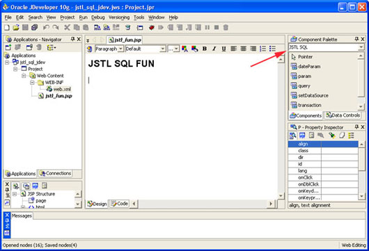 jdeveloper 10g 预览版中使用 jstl sql（图三）