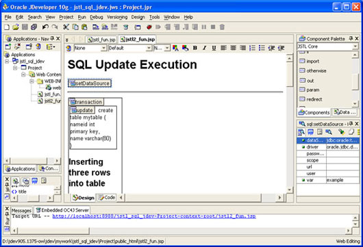 jdeveloper 10g 预览版中使用 jstl sql（图十三）