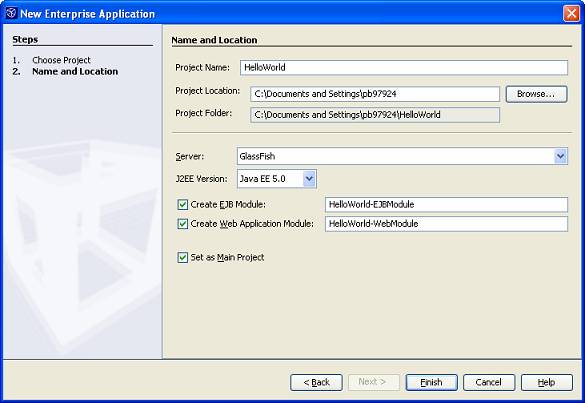 使用netbeans开发java ee 5 