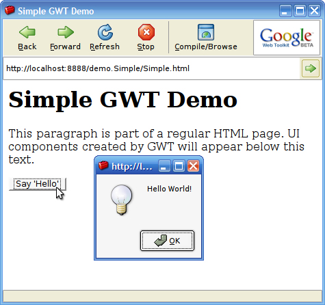 面向 java 开发人员的 ajax: 探索 google web toolkit（图一）