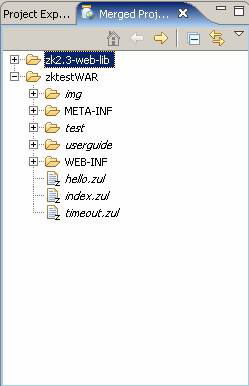 merged projects视图